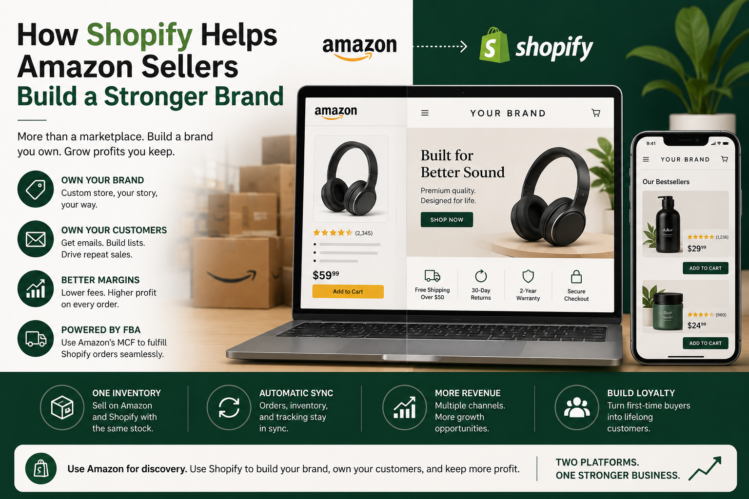 How Shopify Helps Amazon Sellers Build a Stronger Brand
