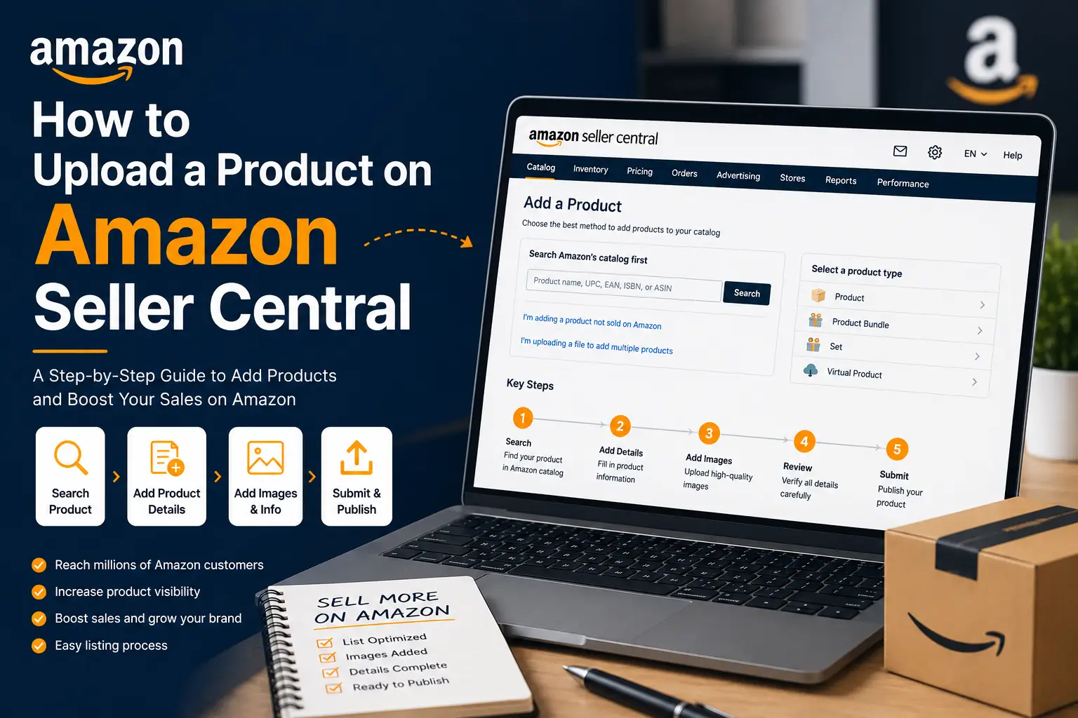 How to Upload a Product on Amazon Seller Central