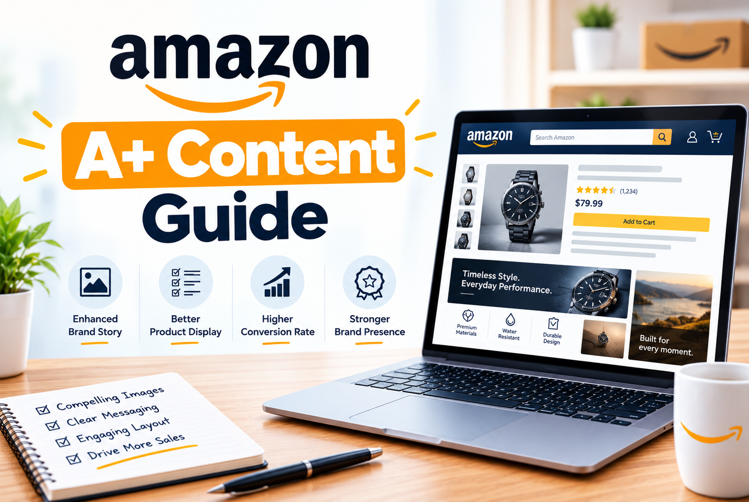 Amazon A+ Content Guide: Best Practices for Higher Conversions